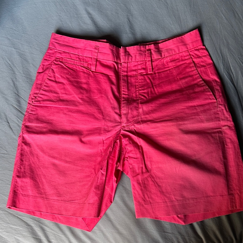 Marc By Marc Jacobs Vibrant Pink Flat Front Shorts